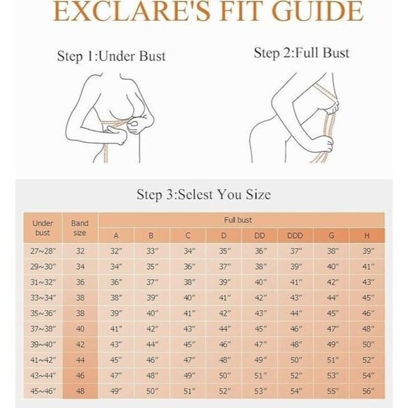 Exclare Women's Front Closure Lace Underwire Wide Shoulder Straps Bra Pink 36D - Picture 4 of 7